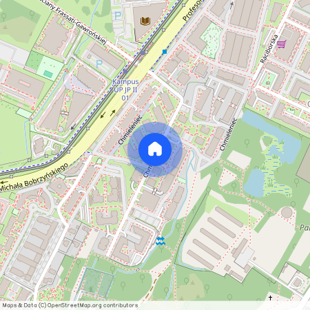 ul. Chmieleniec, Ruczaj, Dębniki, Kraków, małopolskie