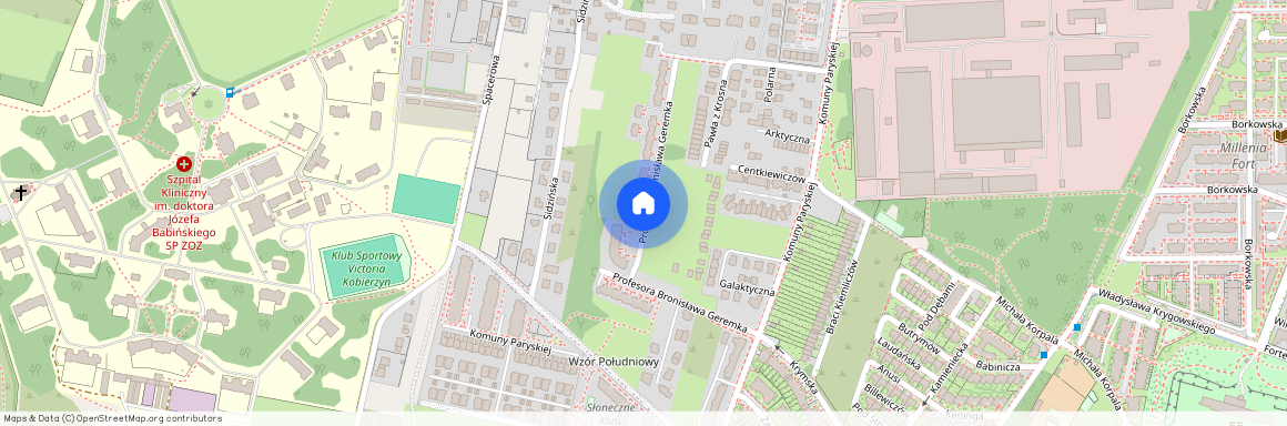 ul. prof. Bronisława Geremka, Kliny Zachód, Swoszowice, Kraków, małopolskie