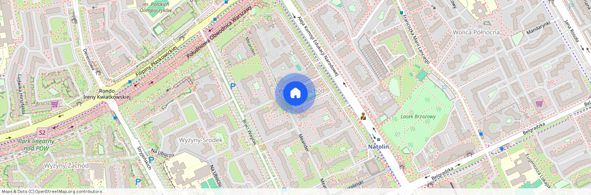 ul. Meander, Natolin, Ursynów, Warszawa, mazowieckie