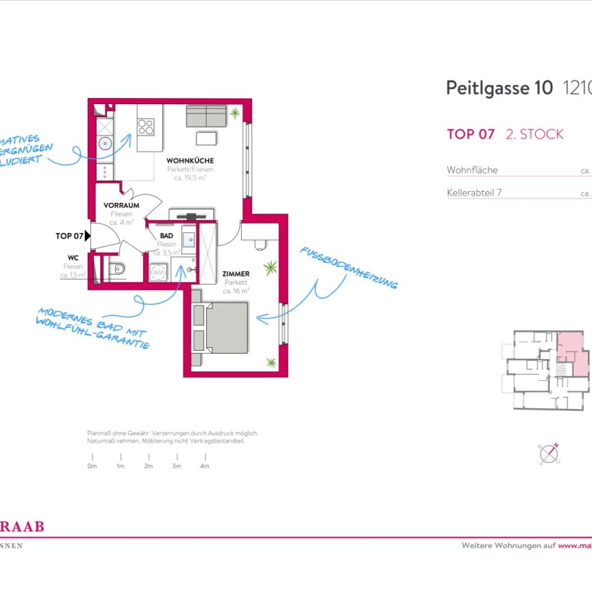 Gemütliche 2 Zimmer Wohnung - Gemeinschaftsdachterrasse zur Nutzung!!! - Foto 1