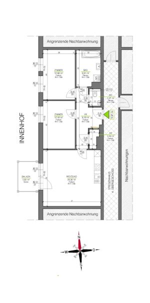 3-Zimmer-Wohnung in der Dreihackengasse - Provisionsfrei! - Foto 2