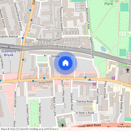 Hamlet Gardens, Ravenscourt Park, London, W6