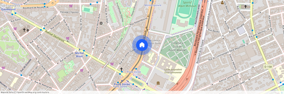 Rue du Colonel Oudot et Boulevard Soult 75012 Paris (12e arrondissement)