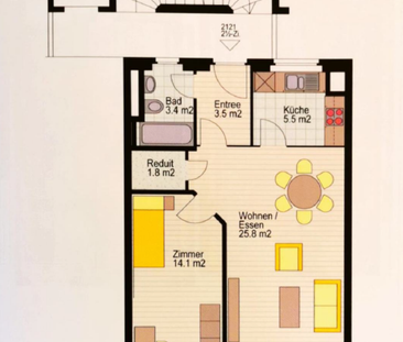 Attraktive 2-Zimmerwohnung mit Lift n Aesch - Ideal für Singles - Foto 3