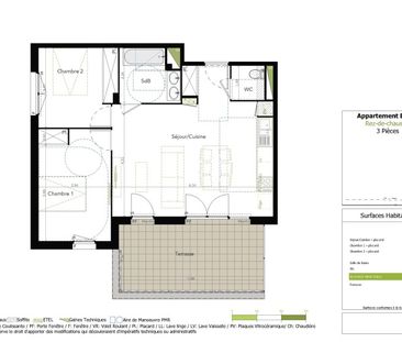 Location Appartement 3 pièces 63m² BRUGUIERES 31150 - Photo 2