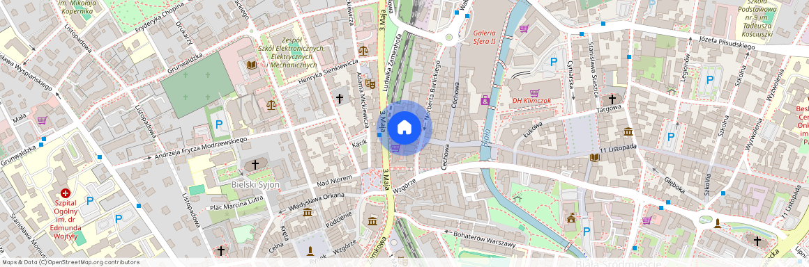 ul. Przechód Schodowy, Śródmieście Bielsko, Bielsko-Biała, śląskie