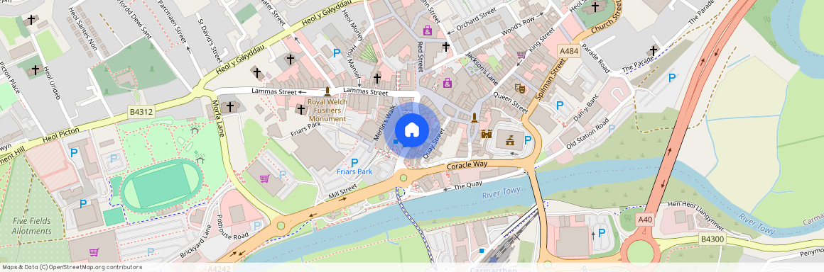 Blue Street*, Carmarthen SA31