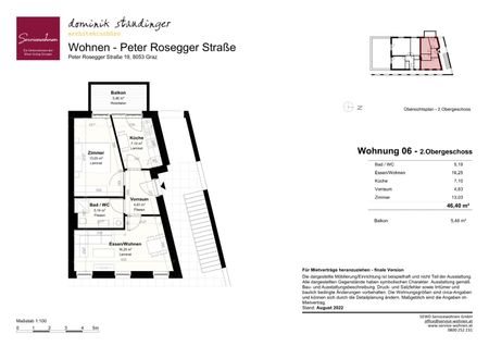 1 Monat Mietfrei! Wohnen am Puls - Stadthaus Peter-Rosegger-Straße, Top 6 [GF,PeRo] - Foto 4