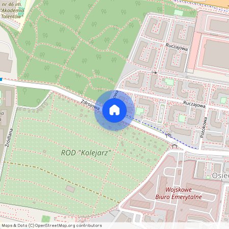 ul. Zdrojowa, Centrum, Zielona Góra, lubuskie