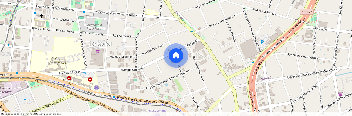 Rua Oyapock, 259 - 80.050-450 - Cristo Rei - Curitiba