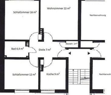 3 Zimmer Wohnung mit Balkon - Foto 1