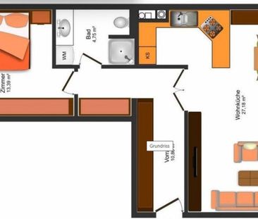Moderne 2-Zi-Wohnung mit Garage, U-Bahn-Nähe und Aufzug in 1100 Wien zu mieten! - Photo 6