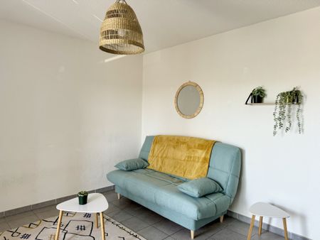 NARBONNE : STUDIO MEUBLE 26m² TERRASSE PARKING DANS RCE NEUVE QUARTIER CROIX SUD - Photo 2