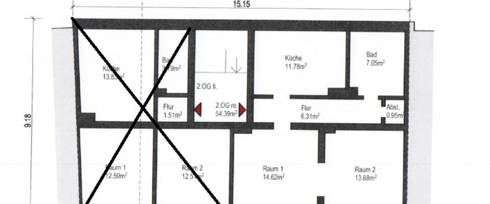 Wohnung Remscheid Nähe Zentrum, HBF, für Jobcenter zu teuer - Foto 1