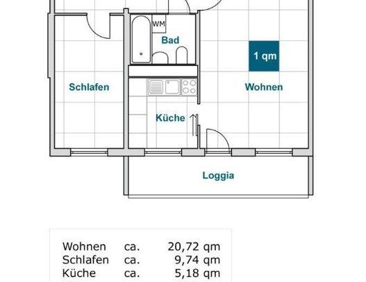 Sanierte 2-Zimmer-Wohnung mit Balkon (WBS)! - Photo 1