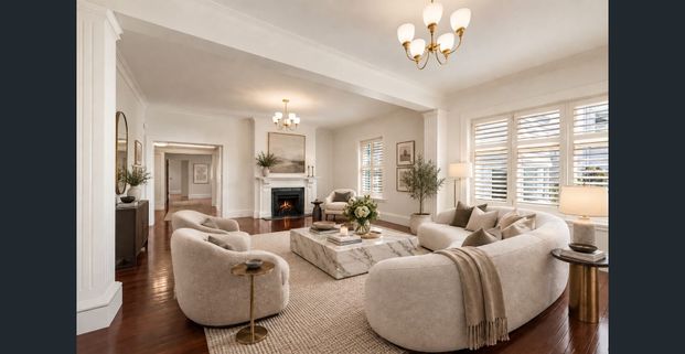 Grand Whole-Floor Art Deco Residence with Two-Car Parking - Photo 1