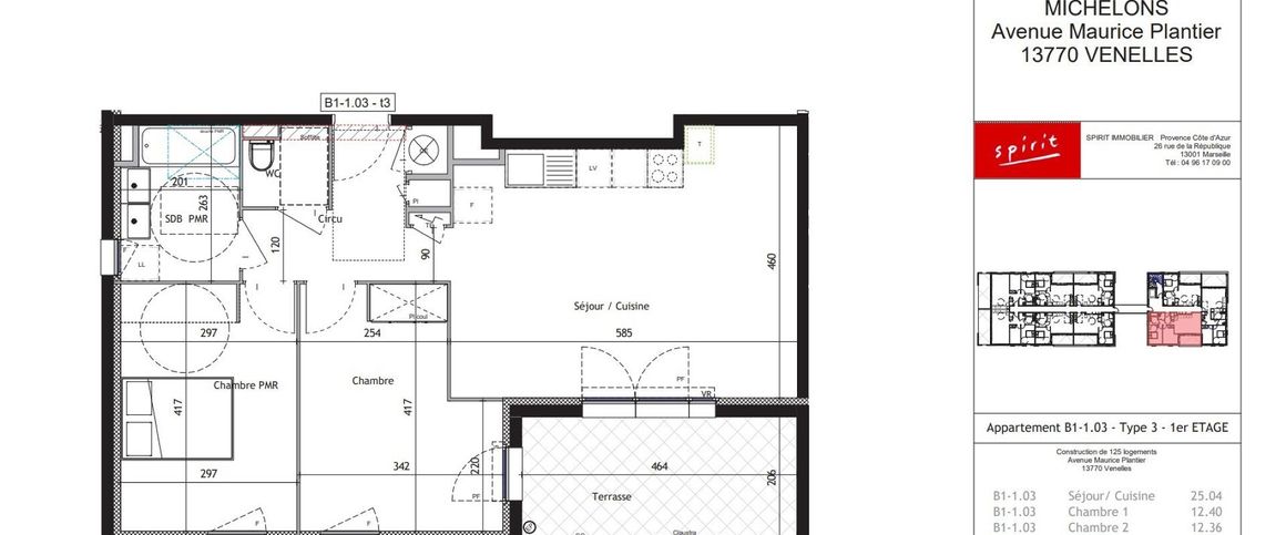 location Appartement T3 DE 63.03m² À VENELLES - Photo 1