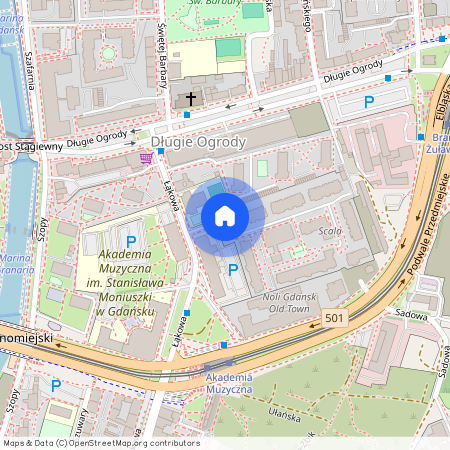 ul. Łąkowa, Śródmieście, Gdańsk, pomorskie