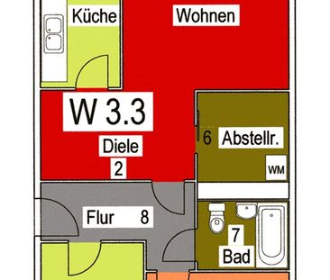 Zentral gelegene 3-Raum-Wohnung mit großem Balkon - Photo 1