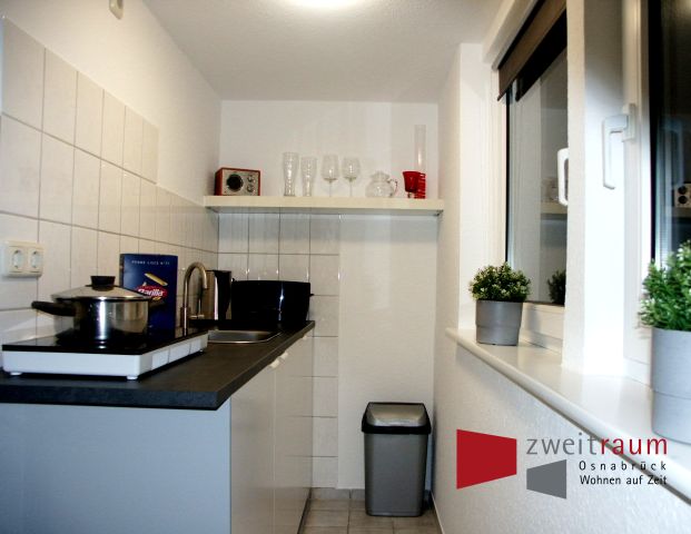 Eversburg-Büren, modernes, möbliertes Apartment mit PKW-Tiefgaragenstellplatz. - Photo 1