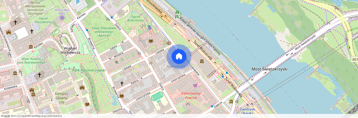 Warszawa Śródmieście Powiśle, Wybrzeże Kościuszkowskie