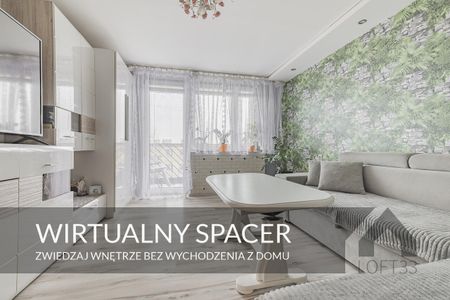 Dwupokojowe mieszkanie z balkonem na osiedlu Stałym w Jaworznie do wynajęcia | Spacer 3D - Фото 3