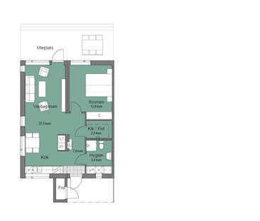 Kungsleden, Eket - Photo 3