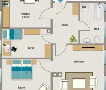 Bezugsfertige Wohnung - Einfach Möbel rein und Füße hoch! - Foto 1