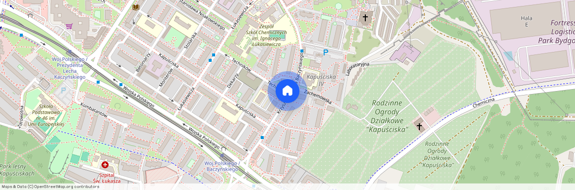 ul. Krzysztofa Kamila Baczyńskiego, Kapuściska, Bydgoszcz, kujawsko-pomorskie