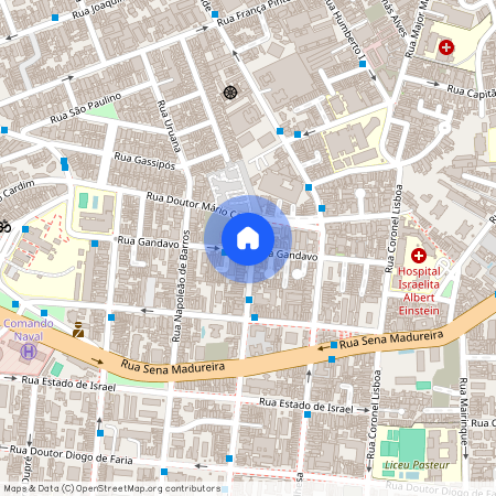 Rua Gandavo - até 297/298, Vila Clementino, São Paulo, SP, 04023000