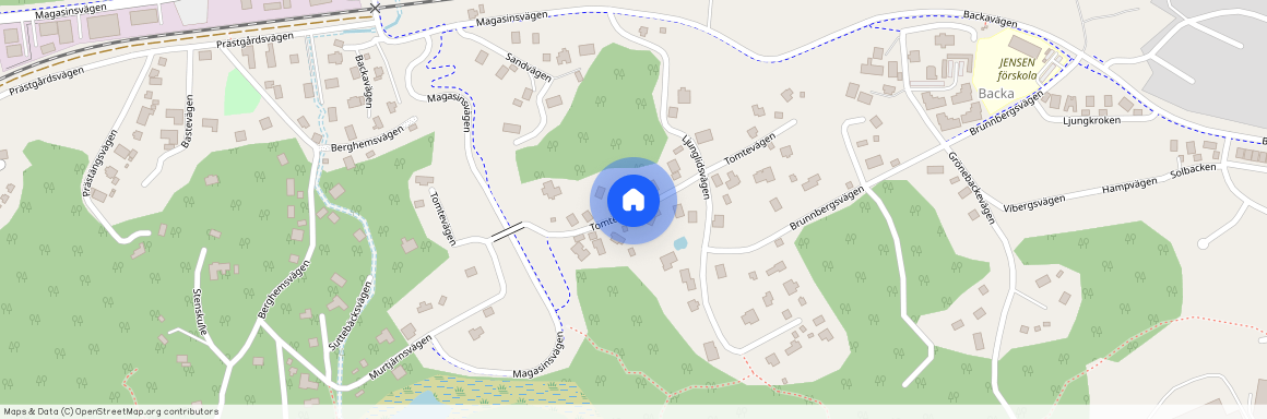 Tomtevägen, Landvetter