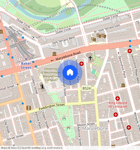 Bingham Place, Marylebone, W1U, London