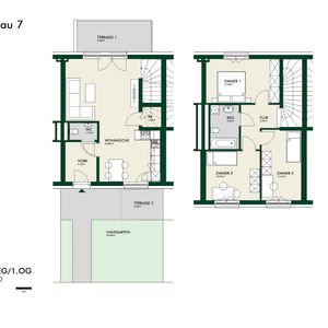 Erstbezug - Lichtdurchflutete 4-Zimmer-Maisonette mit Terrasse und Vorgarten - Photo 2