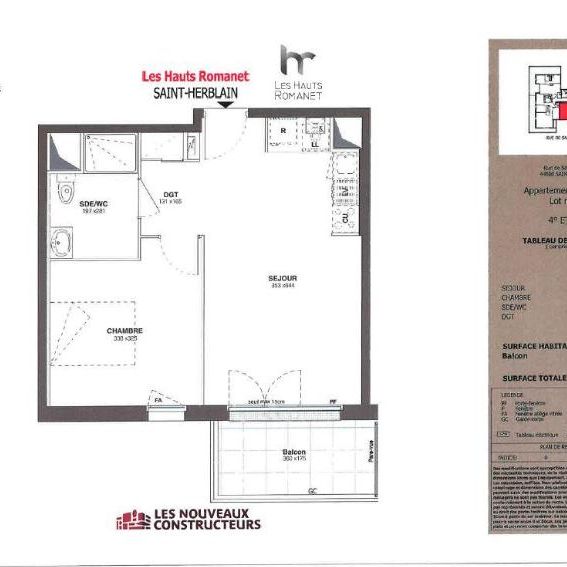 Location Appartement 2 pièces 41m² ST HERBLAIN 44800 - Photo 2