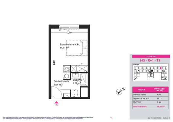 Location Appartement 1 pièce 18m² FRANQUEVILLE ST PIERRE 76520 - Photo 1