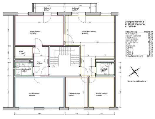 Balkon / Familienwohnung - Photo 1