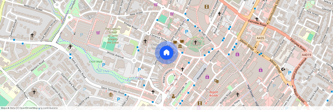 St James Walk, Cheltenham, GL50, Glos