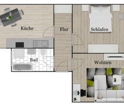 Großzügige 2 Raum Wohnung mit Tageslichtbad zwischen der Universitä... - Photo 1
