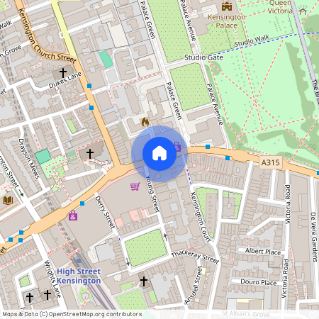 Old Court Place, High Street Kensington, London, W8