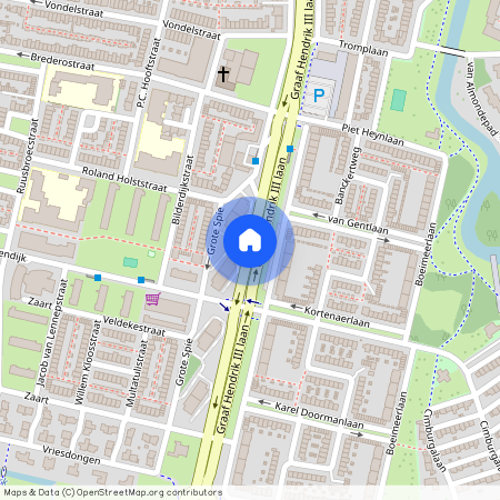 Boeimeer, 4819 CC, Graaf Hendrik III laan, Breda