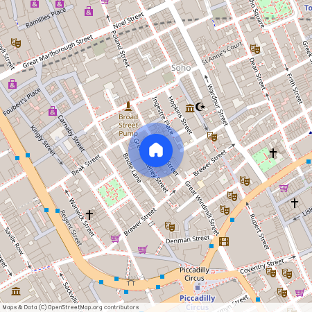 Lexington Street, 11 Slingsby Place, W1F, London