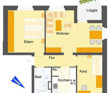 Gut geschnittene 3 Zimmer Wohnung in der Glatzerstraße - Foto 1