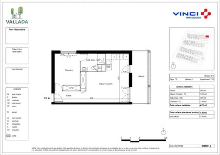 Appartement 2 pièces – 44 m² - Photo 2