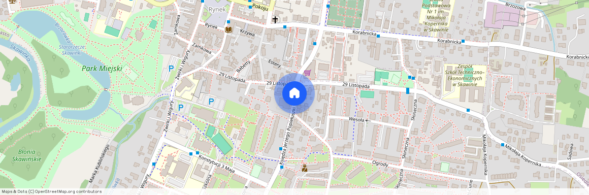 ul. ks. Jerzego Popiełuszki, Skawina, Skawina, krakowski, małopolskie