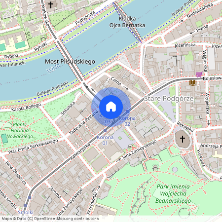 ul. Legionów Józefa Piłsudskiego, Stare Podgórze, Podgórze, Kraków, małopolskie