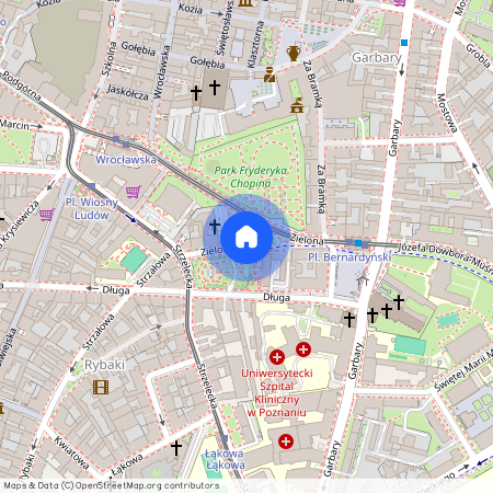 ul. Zielona, Centrum, Stare Miasto, Poznań, wielkopolskie