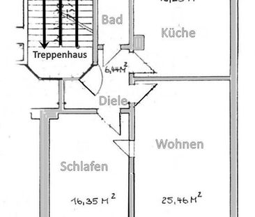 Optimal für Studenten!!! 2-Raum-Wohnung mit neuer Einbauküche im Zentrum von Eisenach - Foto 5