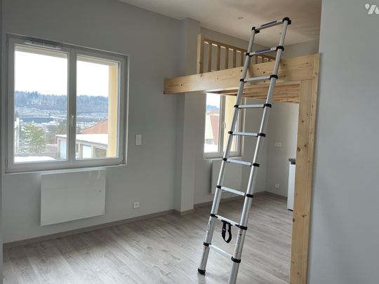 Studio de 24 m² avec coin cuisine, coin nuit en mezzanine, salle d'eau et rangements. - Photo 1