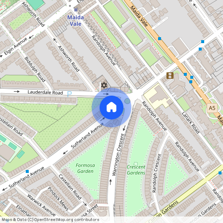 Sutherland Avenue, Little Venice, London, W9