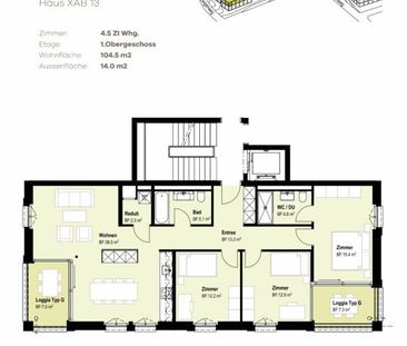 Xaver-Areal, Binningen - moderne 4 1/2-Zimmer-Wohnung im 1.OG - Photo 2